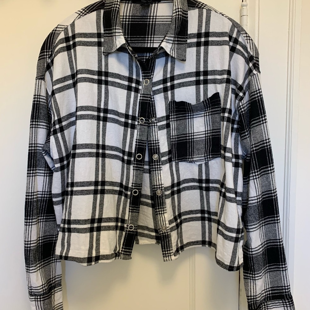 Cropped Plaid Shacket